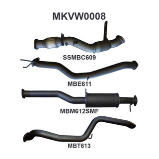 Volkswagen Amarok 2.0L 3in Later Model Tailpipe Exit Sports Muffler