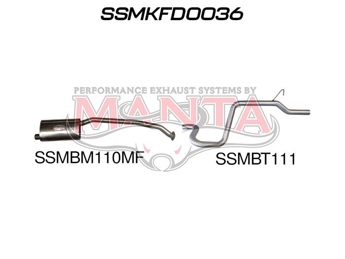 Ford Falcon EA - AU 6 Cylinder Sedan Catback Muffler/Tailpipe