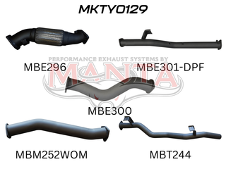 Toyota Landcruiser VDJ79 V8 Ute 3in NO Cat, WOM, DPF