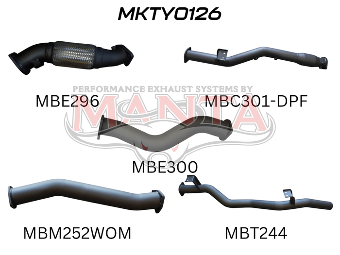 Toyota Landcruiser VDJ79 V8 Ute 3in With Cat & WOM DPF