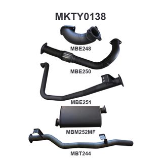 Toyota Landcruiser HZJ79 3in With Muffler to Suit DTS Turbo