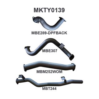 Toyota Landcruiser VDJ78 V8 Troop Carrier DPF Back 3in