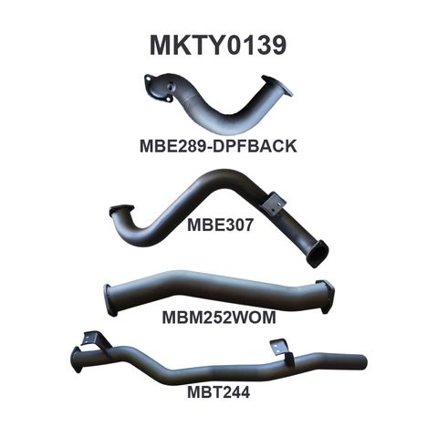 Toyota Landcruiser VDJ78 V8 Troop Carrier DPF Back 3in