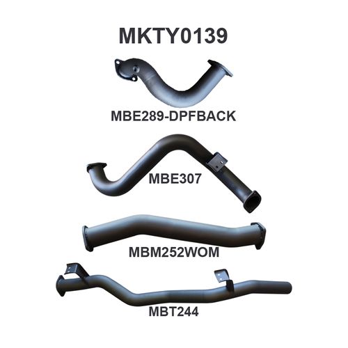 Toyota Landcruiser VDJ78 V8 Troop Carrier DPF Back 3in