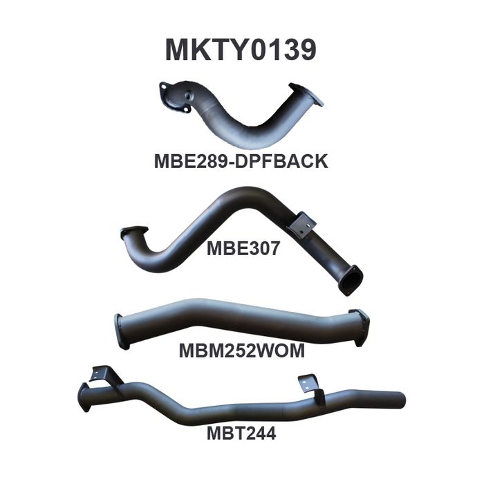 Toyota Landcruiser VDJ78 V8 Troop Carrier DPF Back 3in