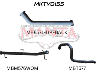 Toyota GDJ150 Prado 2.8L DPF Back 3in