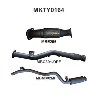 Toyota Landcruiser VDJ76 V8 Wagon 3in With Cat Rear Muffler DPF