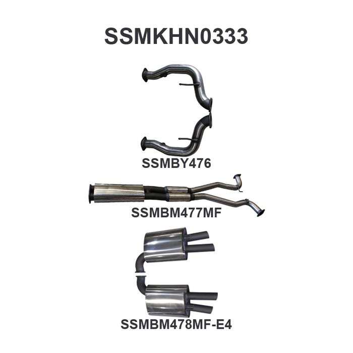 VF HSV V8 Sedan Wagon 3in Catback Muffler/Muffler