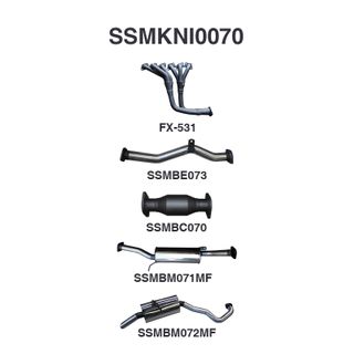 Nissan Patrol GU 4.8L Full System with Centre & Rear Muffler