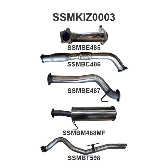 Isuzu DMAX 3.0L 08 - 10 SWB With Cat