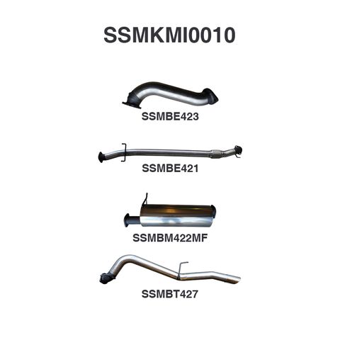 Mitsubishi Triton MN 4X4 2.5L CRD Without Cat, with Muffler