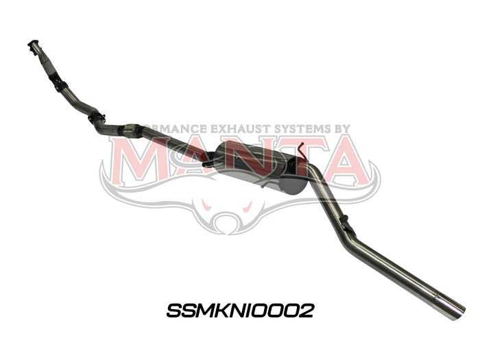 Nissan Navara D22 3.0L 3in Exhaust Without Cat, with Muffler