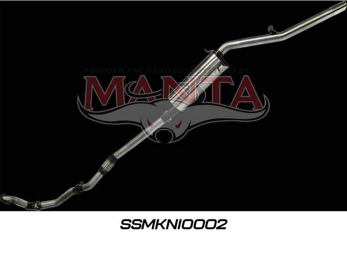 Nissan Navara D22 3.0L 3in Exhaust Without Cat, with Muffler