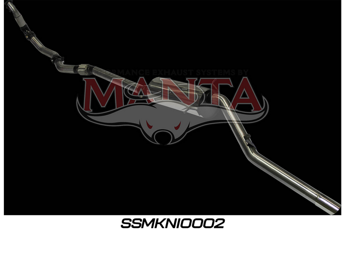 Nissan Navara D22 3.0L 3in Exhaust Without Cat, with Muffler