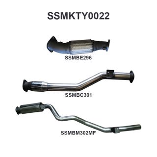 Toyota Landcruiser VDJ76 V8 Wagon 3in With Cat Rear Muffler