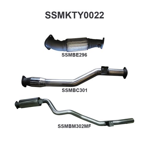 Toyota Landcruiser VDJ76 V8 Wagon 3in With Cat Rear Muffler