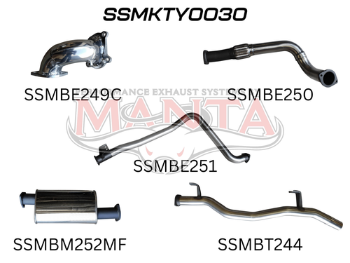 Toyota Landcruiser HDJ79 Ute 3 Turbo Back With Muffler