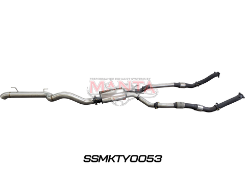 Toyota Landcruiser VDJ200 3in Dual With Cat & Muffler, 4in Exit