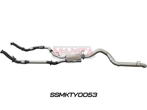Toyota Landcruiser VDJ200 3in Dual With Cat & Muffler, 4in Exit