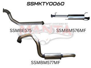 Toyota KDJ120, 150 Prado 3.0L D4D 3in, NO Cat