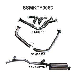 Toyota FZJ75 Landcruiser Extractors & 2.5in
