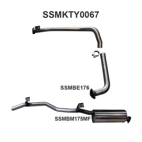 Toyota Landcruiser HZJ75, 78 2.5in off Extractors