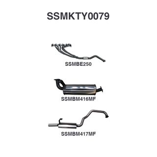 Toyota Landcruiser HZJ105 4.2L Extractors & 2.5in Muffler/Muffler