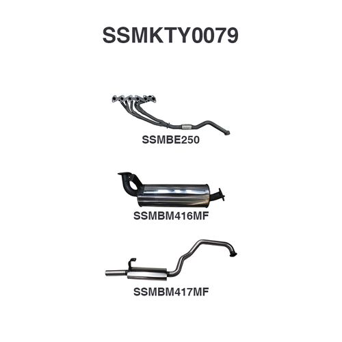 Toyota Landcruiser HZJ105 4.2L Extractors & 2.5in Muffler/Muffler