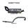 Toyota Landcruiser HZJ, FZJ105 2.5in off Extractors Muffler/Tailpipe