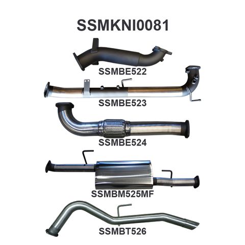 Nissan Navara D40 2.5L Auto THAI DPF & Cat Replacement With Rear Tailpipe