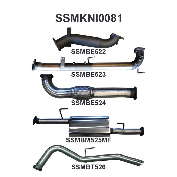 Nissan Navara D40 2.5L Auto THAI DPF & Cat Replacement With Rear Tailpipe