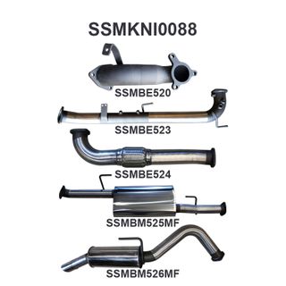 Nissan Navara D40 2.5L Auto 05 - 07 Cat & DPF Replacement With Rear Muffler