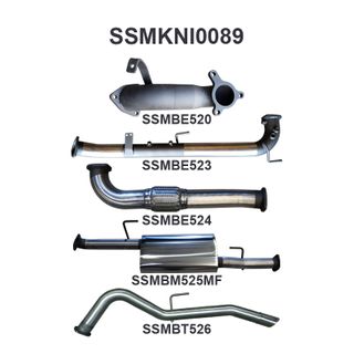 Nissan Navara D40 2.5L Auto 05 - 07 Cat & DPF Replacement With Rear Tailpipe