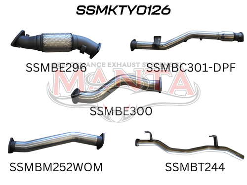 VDJ79 V8 Ute 3in With Cat & WOM DPF