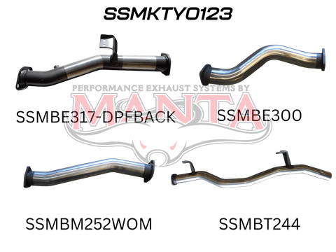 Toyota Landcruiser VDJ79 Single & Dual Cab Ute 3in DPF Back WOM