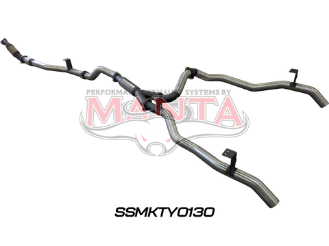 Toyota Landcruiser VDJ79 V8 Ute Dual 3in With Cat & Hotdog DPF