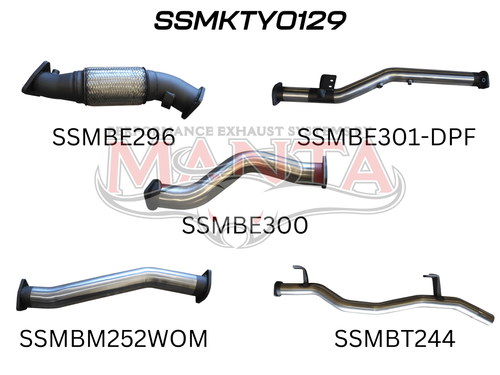 Toyota Landcruiser VDJ79 V8 Ute 3in NO Cat, WOM, DPF