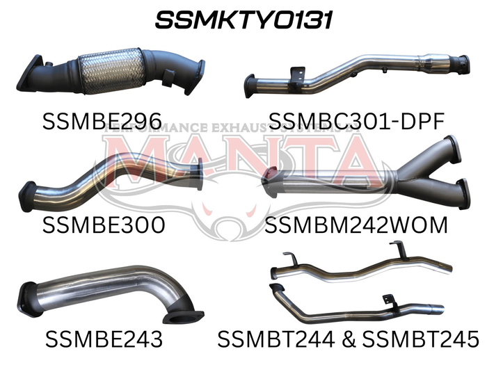 VDJ79 V8 Ute Dual 3in With Cat & WOM DPF