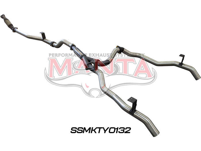 Toyota Landcruiser VDJ79 V8 Ute Dual 3in NO Cat, With Hotdog DPF