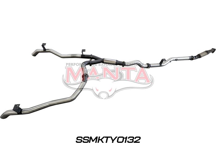 Toyota Landcruiser VDJ79 V8 Ute Dual 3in NO Cat, With Hotdog DPF