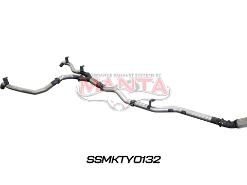 Toyota Landcruiser VDJ79 V8 Ute Dual 3in NO Cat, With Hotdog DPF