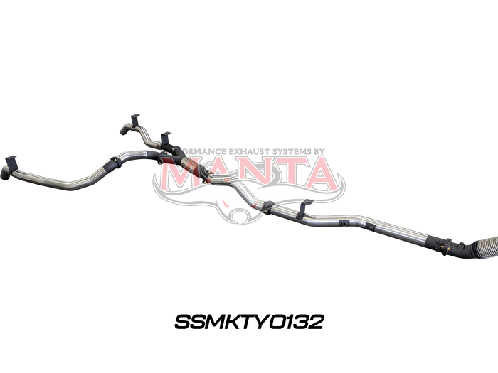 Toyota Landcruiser VDJ79 V8 Ute Dual 3in NO Cat, With Hotdog DPF