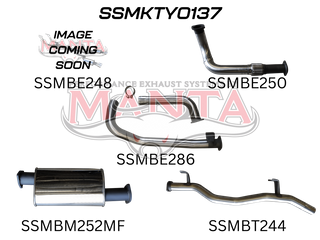 Toyota Landcruiser HZJ75, 78 3in With Muffler to Suit DTS Turbo