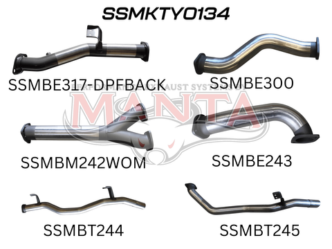 Toyota Landcruiser VDJ79 V8 Ute Dual 3in DPF Back
