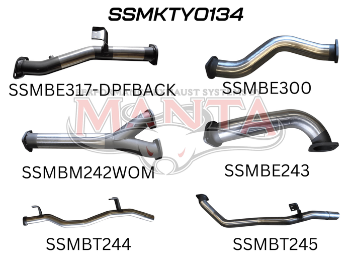 Toyota Landcruiser VDJ79 V8 Ute Dual 3in DPF Back