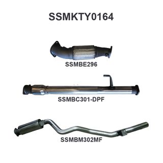 Toyota Landcruiser VDJ76 V8 Wagon 3in With Cat Rear Muffler DPF