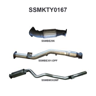 Toyota Landcruiser VDJ76 V8 Wagon 3in Without Cat Rear Muffler DPF