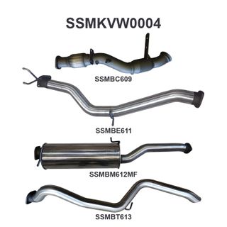 Volkswagen Amarok 2.0L 3in Later Model Tailpipe Exit