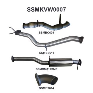 Volkswagen Amarok 2.0L 3in Later Model Standard Exit Sports Muffler