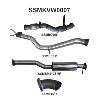 Amarok 2.0L 3in Later Model Standard Exit Sports Muffler